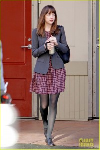 Dakota Johnson films scenes with Max Martini on the set of "Fifty Shades of Grey" **NO Canada**