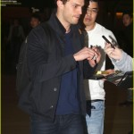 Jamie Dornan & Family Departing On A Flight In Vancouver